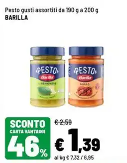 Iper La Grande Pesto gusti assortiti BARILLA offerta