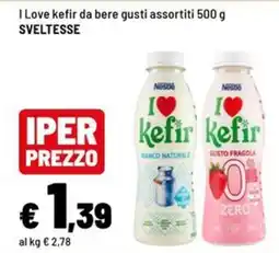 Iper La Grande I Love kefir da bere gusti assortiti offerta
