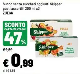 Iper La Grande Succo senza zuccheri aggiunti Skipper offerta