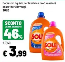 Iper La Grande Detersivo liquido per lavatrice profumazioni assortite SOLE offerta