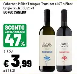 Iper La Grande Borgo Canedo Pinot Grigio Cabernet Franc offerta