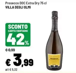 Iper La Grande Prosecco DOC Extra Dry Villa degli Olmi offerta