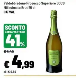 Iper La Grande Valdobbiadene Prosecco Superiore DOCG Millesimato Brut offerta