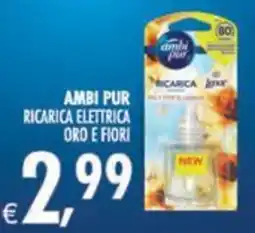 Deco Iperstore Ambi Pur ricarica elettrica oro e fiori offerta