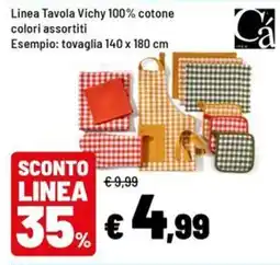 Iper La Grande Linea Tavola Vichy Ca offerta