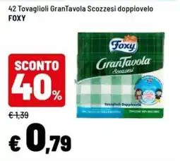 Iper La Grande Tovaglioli GranTavola Scozzesi doppiovelo FOXY offerta