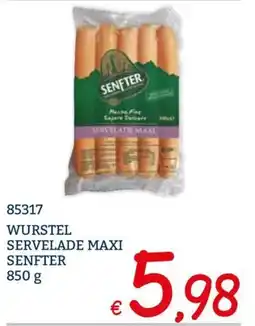 Zona Wurstel servelade maxi senfter offerta