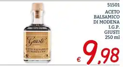 Zona Aceto balsamico di Modena I.G.P. Giusti offerta