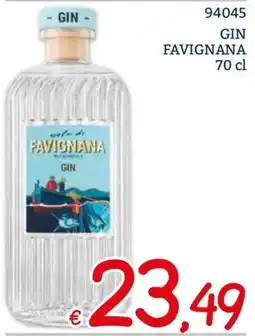 Zona Gin Favignana offerta