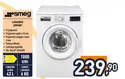 Iper La Grande Smeg lavatrice lbw60it offerta