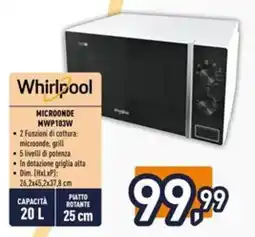 Iper La Grande Whirlpool microonde MWP103W offerta