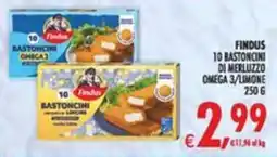 Deco Iperstore Findus Bastoncini di merluzzo Omega 3/Limone offerta