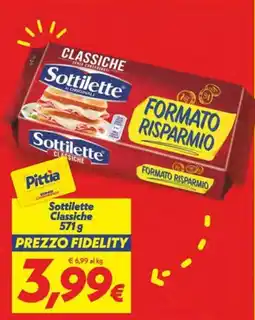 Iper Super Conveniente Sottilette Classiche offerta