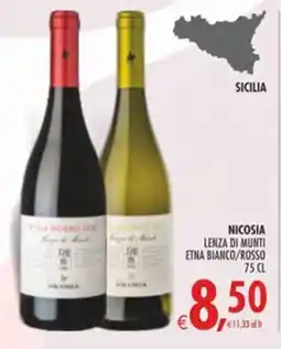 Deco Iperstore Nicosia Etna Bianco/Rosso offerta