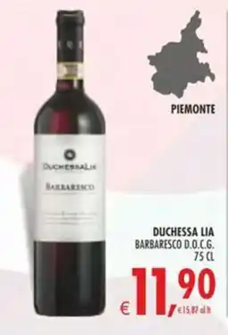 Deco Iperstore Duchessa Lia Barbaresco offerta