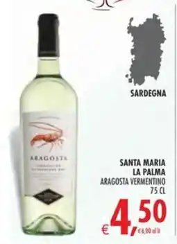 Deco Iperstore Santa Maria La Palma Aragosta Vermentino offerta