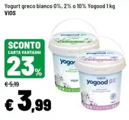 Iper La Grande Yogurt greco bianco Yogood offerta