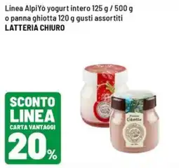 Iper La Grande Linea AlpiYò yogurt intero offerta