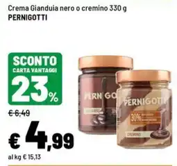 Iper La Grande Crema Gianduia nero o cremino PERNIGOTTI offerta