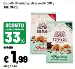 Iper La Grande Biscotti Morbidi gusti assortiti TRE MARIE offerta