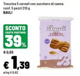 Iper La Grande Treccina 5 cereali con zucchero di canna BAULI offerta