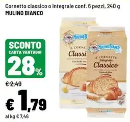 Iper La Grande Cornetto classico o integrale MULINO BIANCO offerta