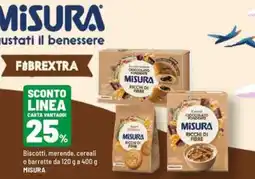 Iper La Grande Biscotti merende cereali barrette Misura offerta