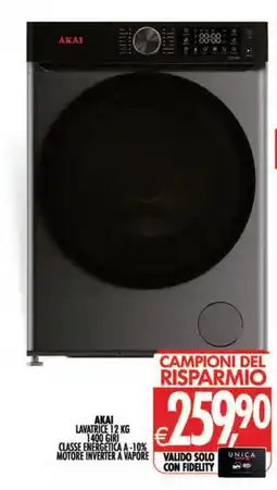 Deco Iperstore Akai lavatrice 12 kg offerta