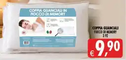 Deco Iperstore Coppia guanciali in fiocco di memory offerta