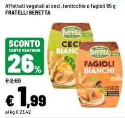 Iper La Grande Affettati vegetali ai ceci, lenticchie o fagioli offerta