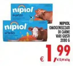 Deco Iperstore Nipiol omogeneizzati di carne vari gusti offerta