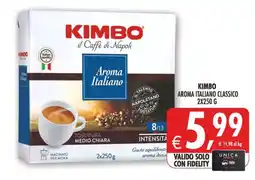 Deco Iperstore Kimbo Aroma Italiano Classico offerta
