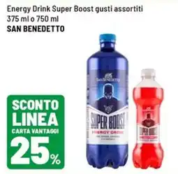 Iper La Grande Energy Drink Super Boost San Benedetto offerta