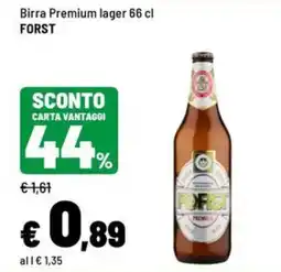 Iper La Grande Birra Premium lager FORST offerta