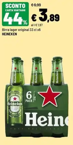 Iper La Grande Birra lager original Heineken offerta