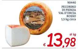 Zona Pecorino di Pienza Val d'Orcia Rosso offerta
