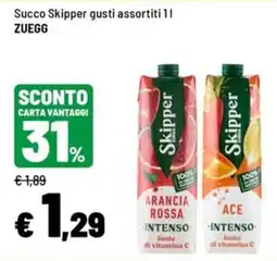 Iper La Grande Succo Skipper gusti assortiti offerta