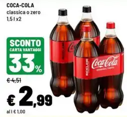 Iper La Grande Coca-Cola classica o zero offerta