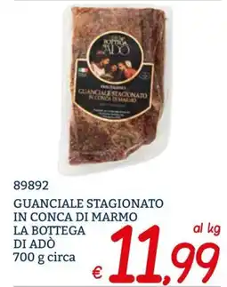 Zona Guanciale stagionato in conca di marmo La Bottega di Adò offerta