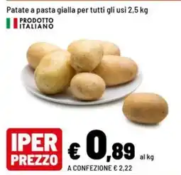 Iper La Grande Patate a pasta gialla offerta