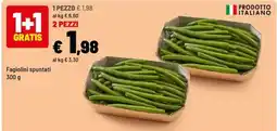 Iper La Grande Fagiolini spuntati offerta