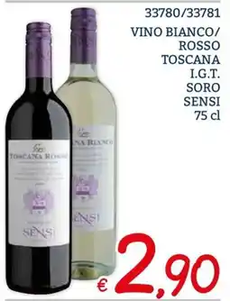 Zona Vino bianco/rosso toscana I.G.T. Soro Sensi offerta