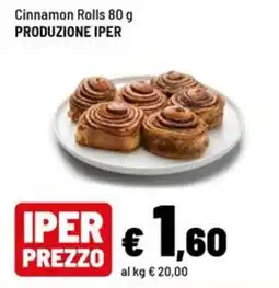 Iper La Grande Cinnamon Rolls offerta