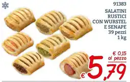 Zona Salatini rustici con wurstel e senape offerta
