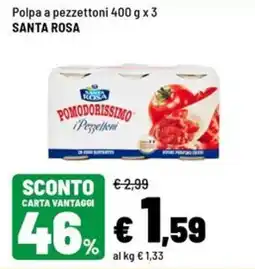 Iper La Grande Polpa a pezzetttoni Santa Rosa offerta