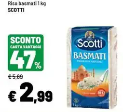 Iper La Grande Riso basmati Scotti offerta