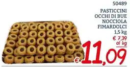 Zona Pasticcini occhi di bue nocciola fimardolci offerta