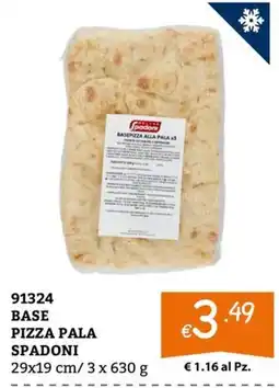 Zona Base pizza pala Spadoni offerta