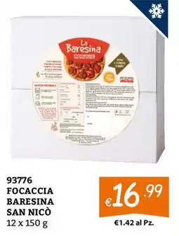 Zona Focaccia Baresina San Nicò offerta