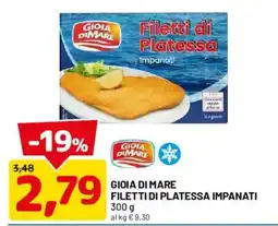 DPiù Gioia di mare filetti di platessa impanati offerta
